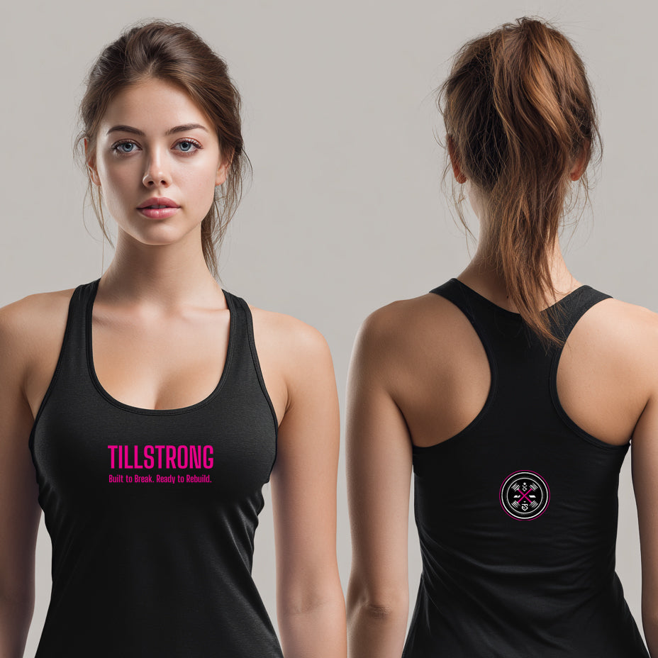 Women’s fitted racerback tank top